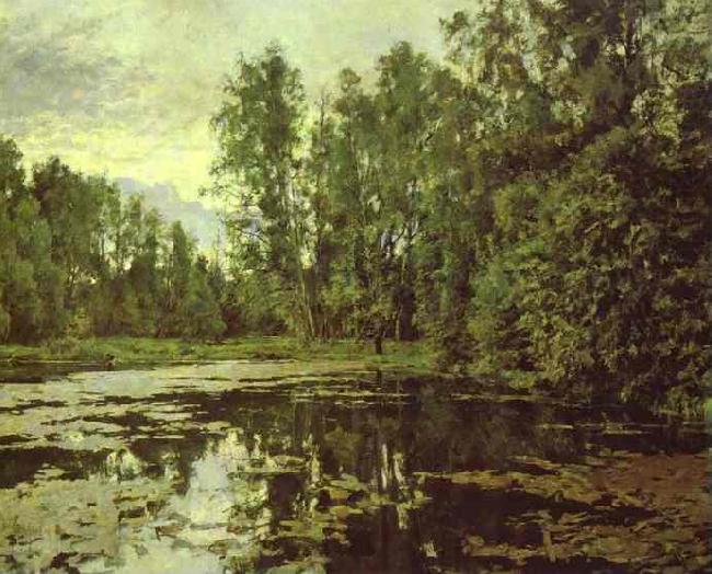 Valentin Serov the Overgrown Pond. Domotcanovo oil painting picture